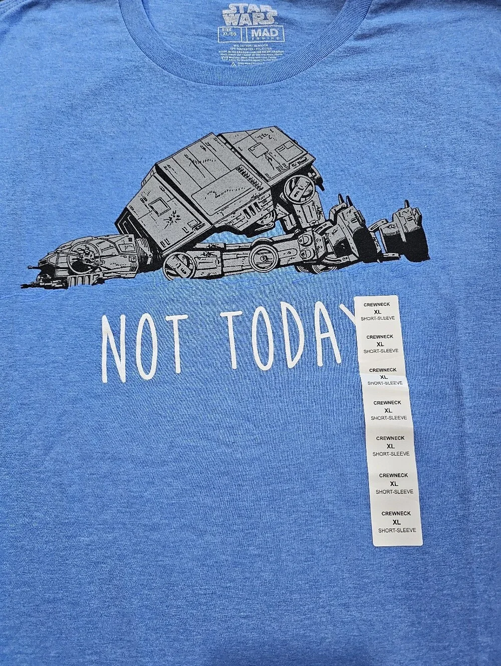 Star Wars Men's Blue Graphic Tee 'Not Today'  Size XL, New